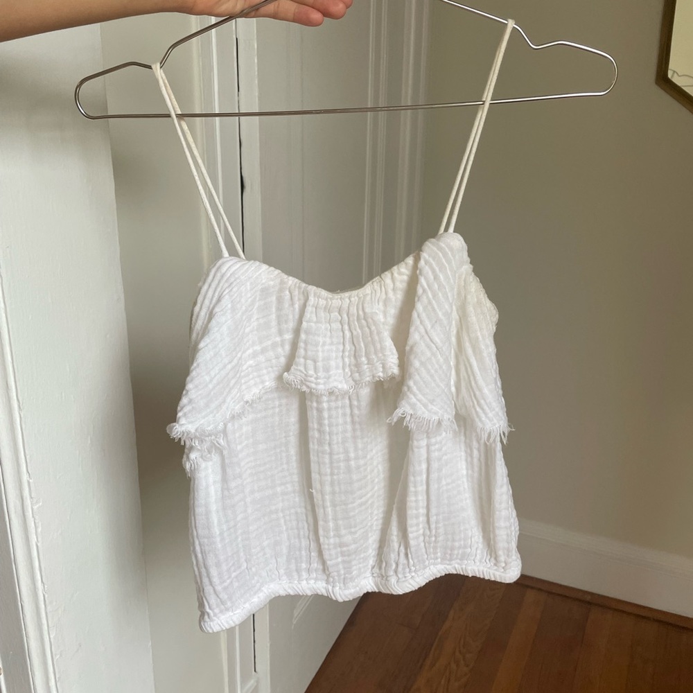 White cute summer top